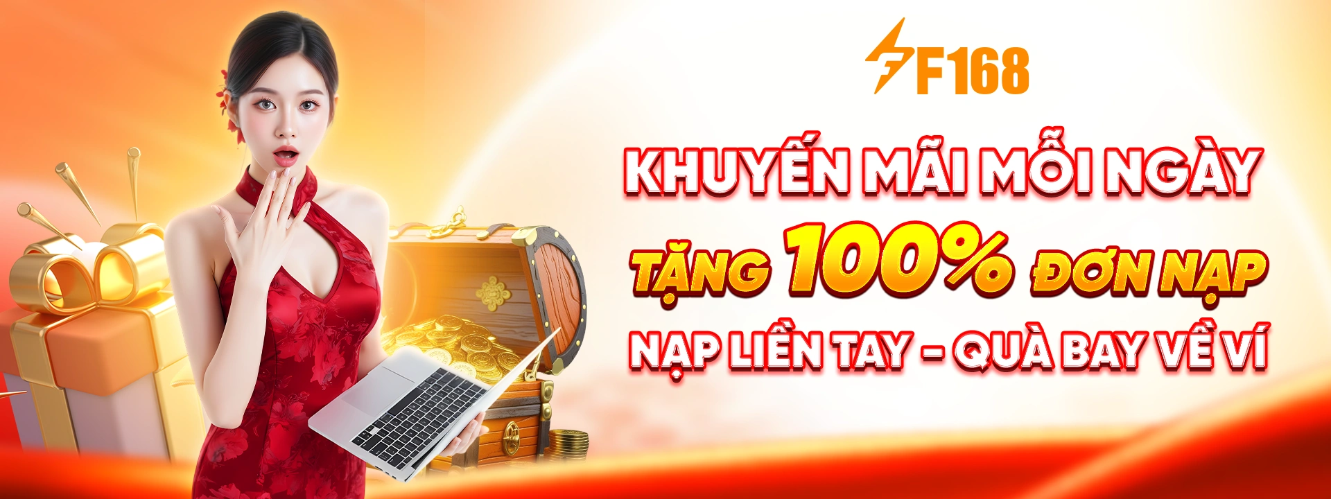 banner f168 thưởng nạp đầu